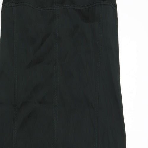 Zara Womens Green Polyester Maxi Size L Square Neck Zip