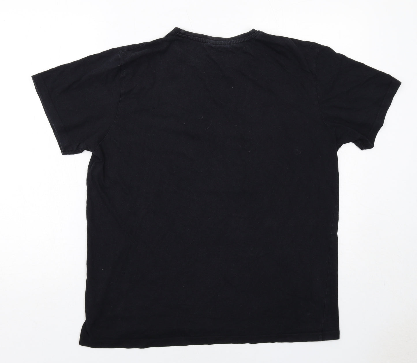 Marvel Mens Black Cotton T-Shirt Size L Round Neck - Whose Side Are You On?