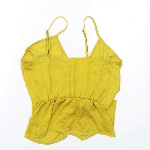 Missguided Womens Yellow Polyester Camisole Tank Size 10 V-Neck