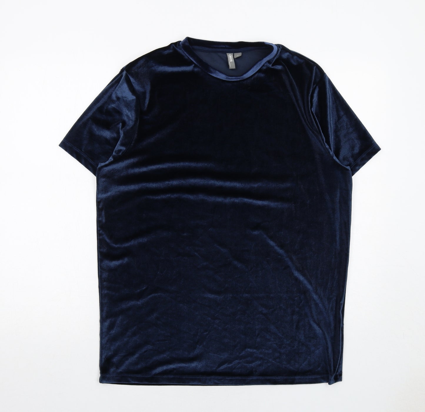 ASOS Mens Blue Polyester T-Shirt Size M Round Neck