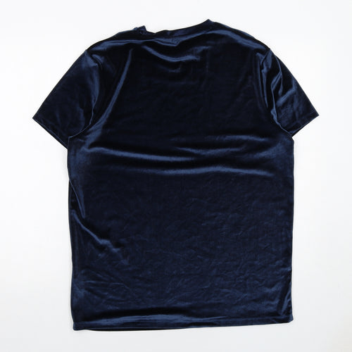 ASOS Mens Blue Polyester T-Shirt Size M Round Neck