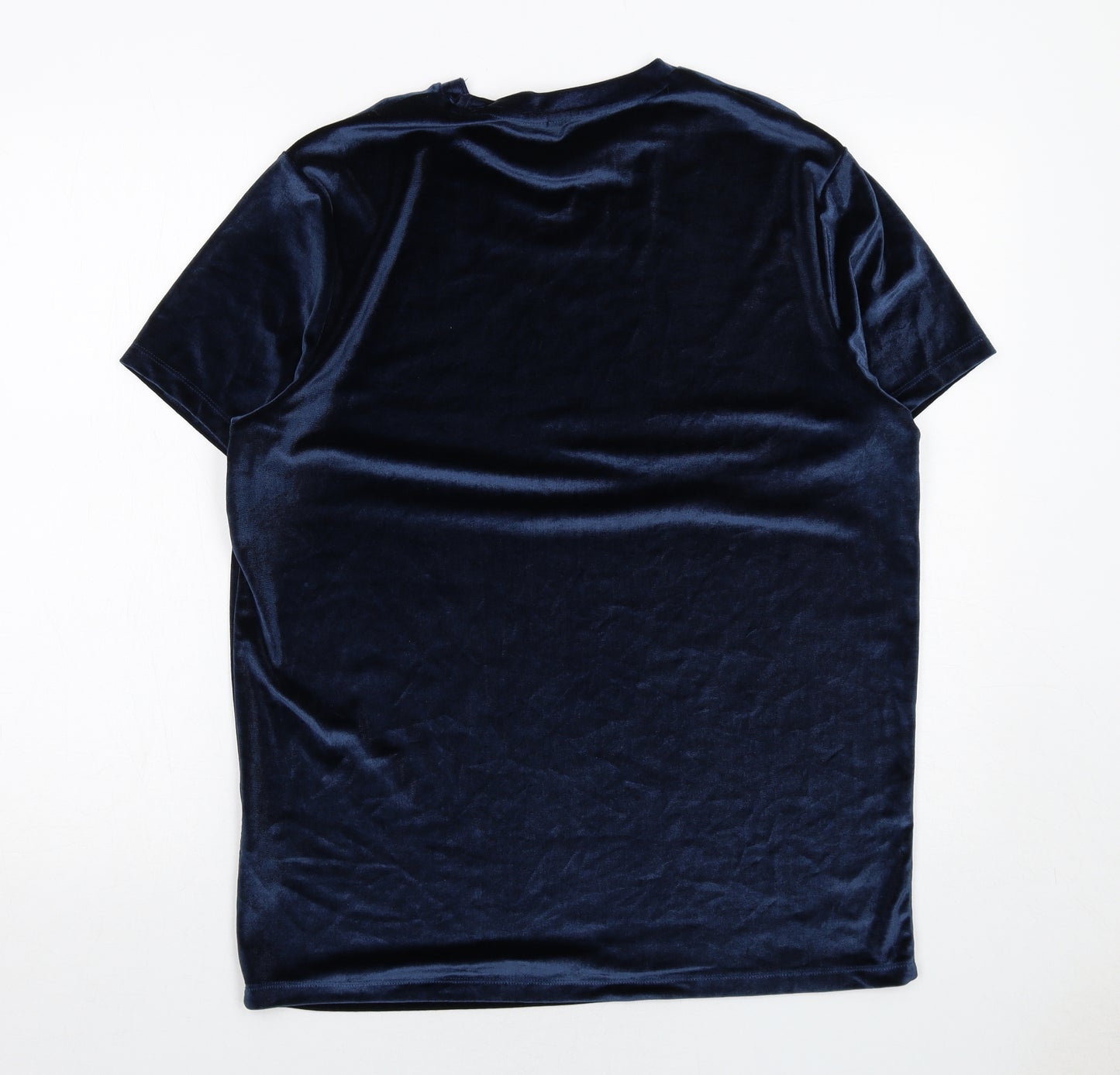 ASOS Mens Blue Polyester T-Shirt Size M Round Neck