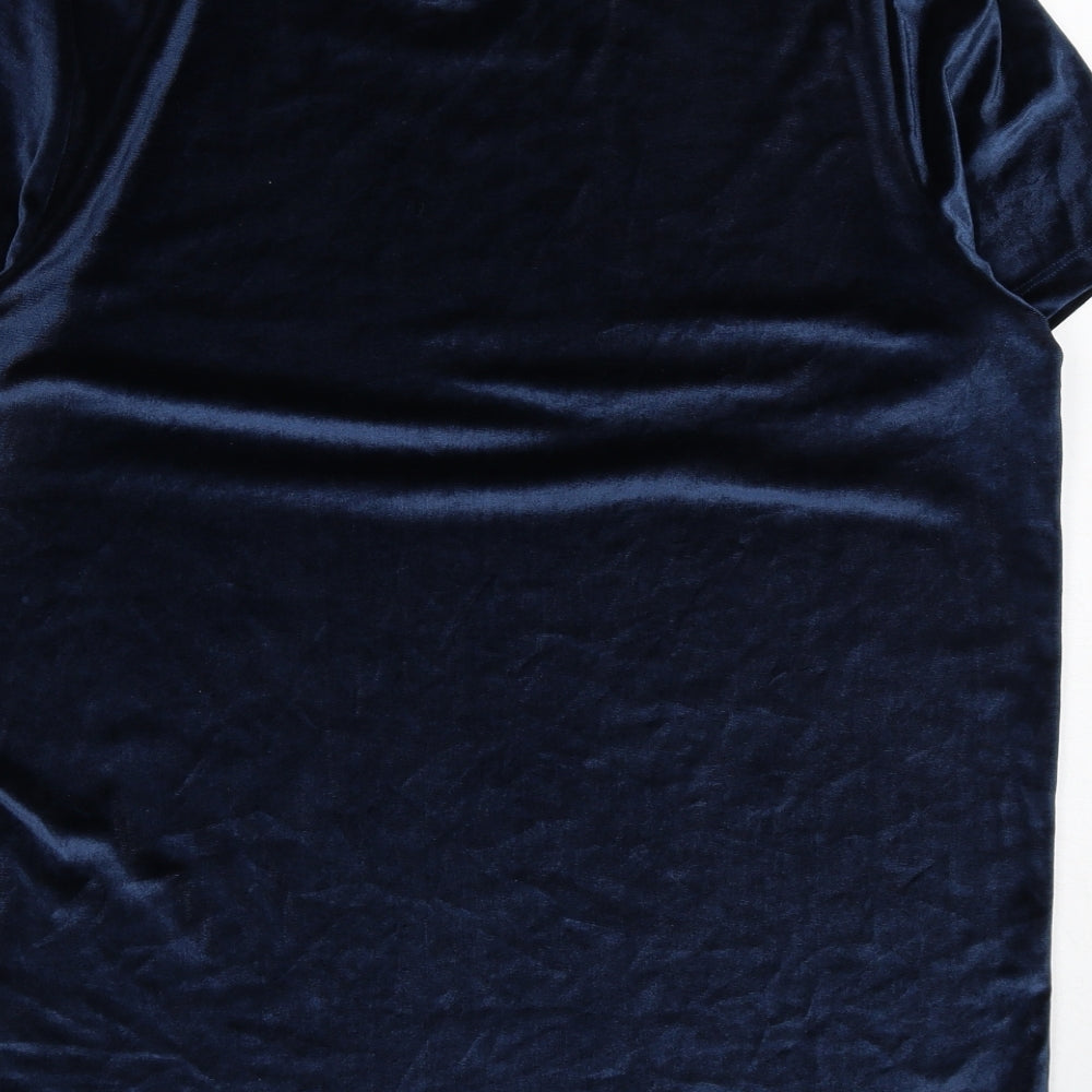 ASOS Mens Blue Polyester T-Shirt Size M Round Neck