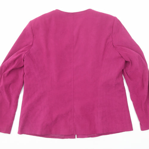 Bonmarché Womens Pink Jacket Size 18 Zip