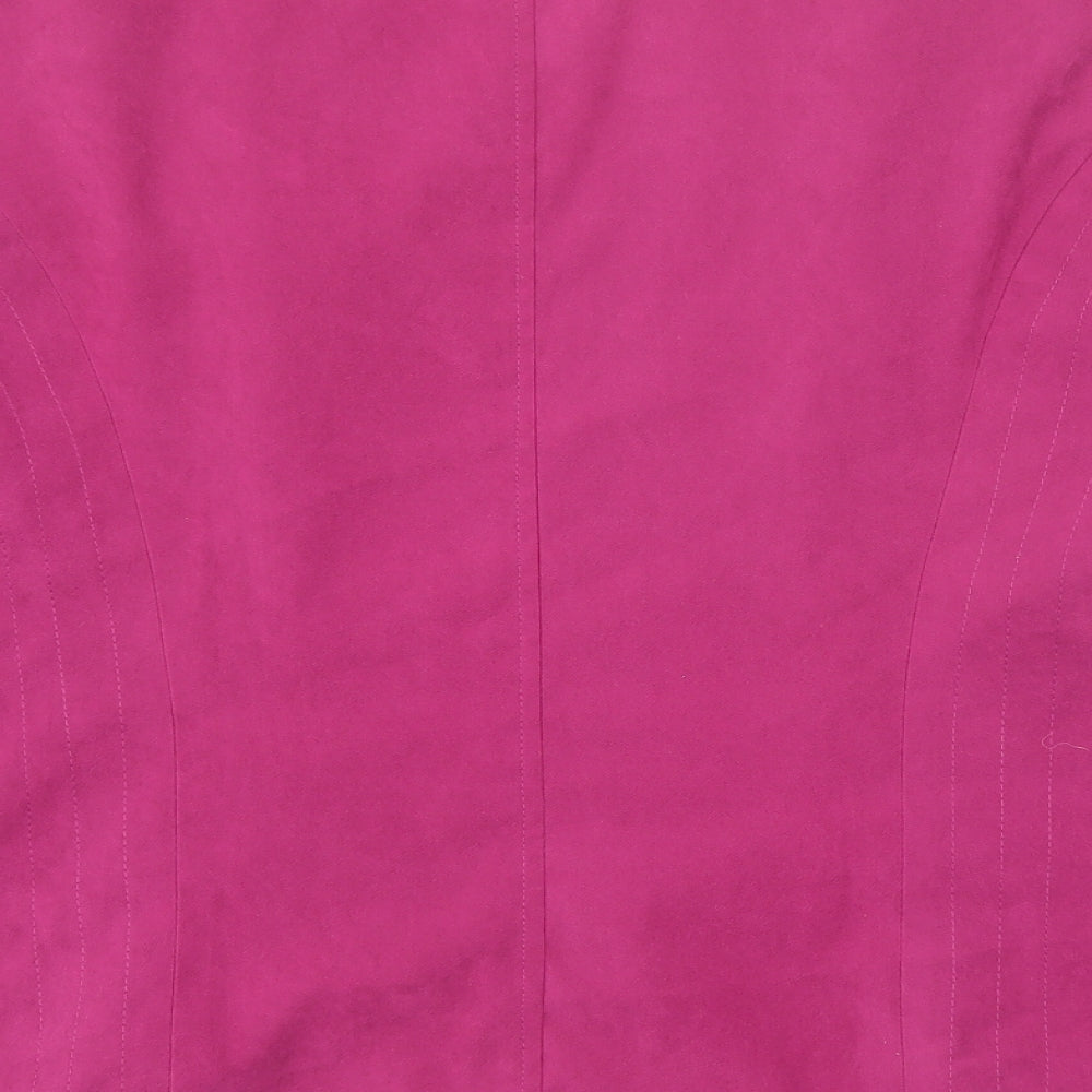 Bonmarché Womens Pink Jacket Size 18 Zip