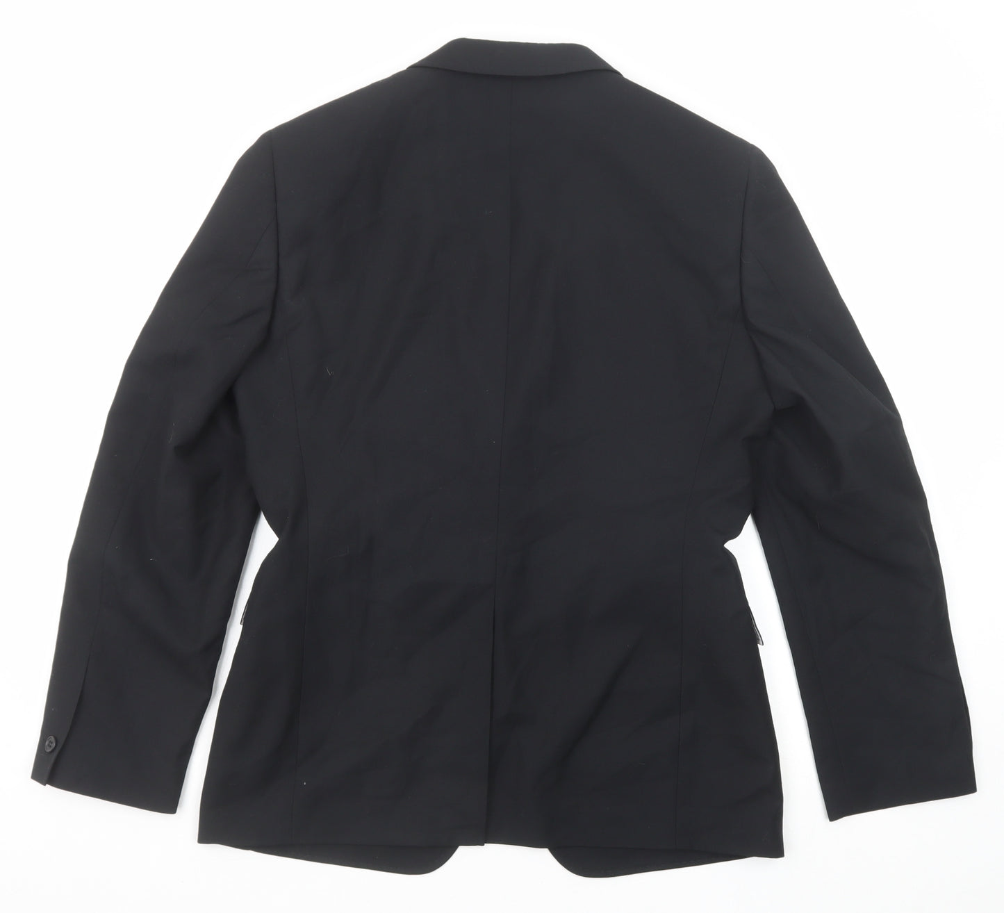 Ventuno 21 Mens Black Polyester Jacket Suit Jacket Size 38 Regular