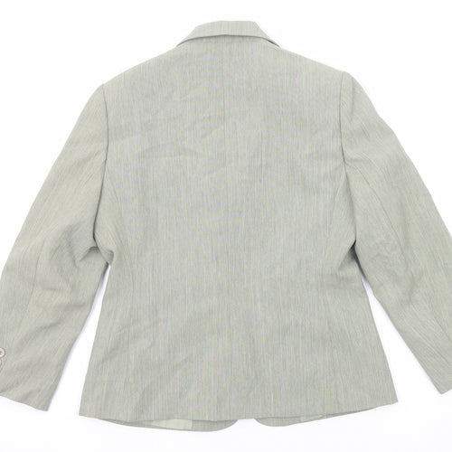 Debenhams Womens Green Polyester Jacket Blazer Size 10