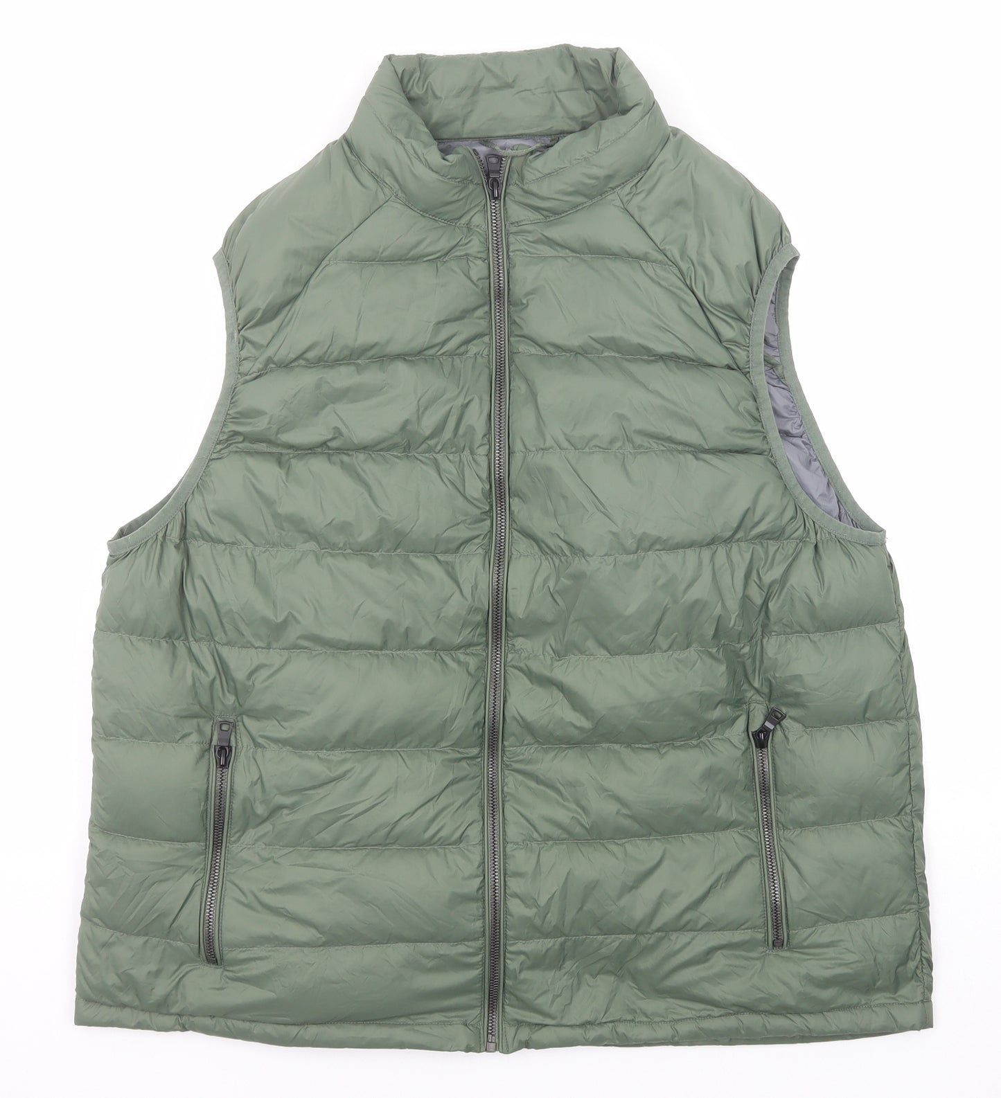 Marks and Spencer Womens Green Gilet Jacket Size XL Zip