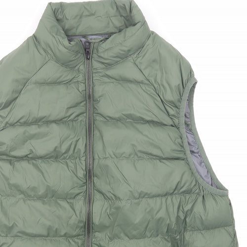 Marks and Spencer Womens Green Gilet Jacket Size XL Zip