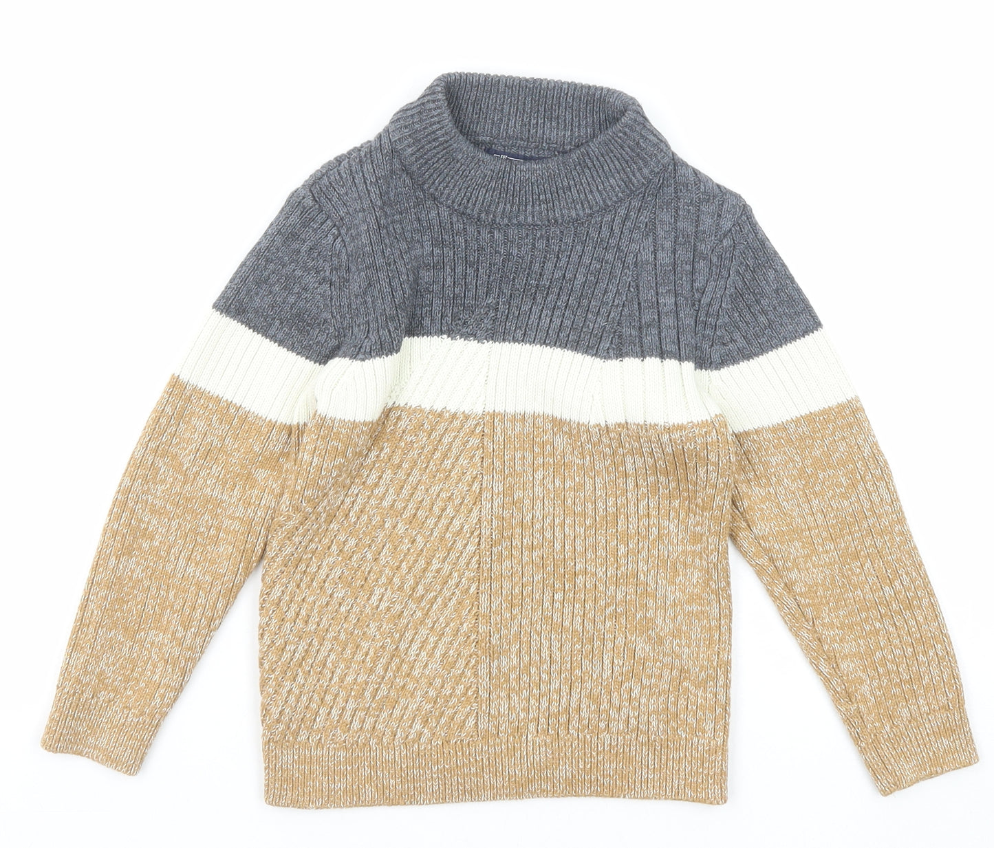 NEXT Boys Multicoloured Round Neck Cotton Pullover Jumper Size 5 Years Pullover