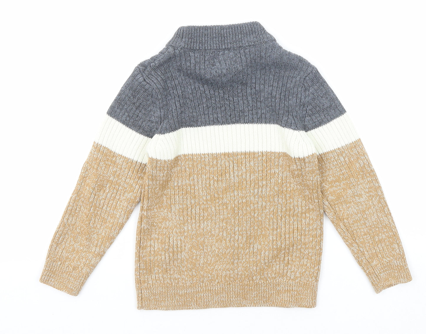 NEXT Boys Multicoloured Round Neck Cotton Pullover Jumper Size 5 Years Pullover