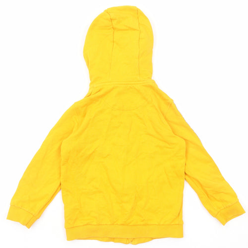 Mothercare Boys Yellow Cotton Full Zip Hoodie Size 5-6 Years Zip