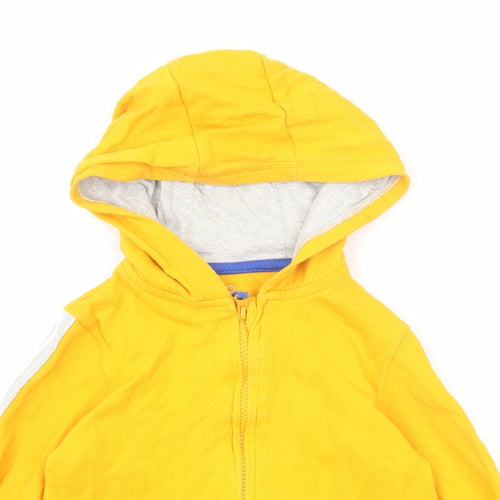 Mothercare Boys Yellow Cotton Full Zip Hoodie Size 5-6 Years Zip