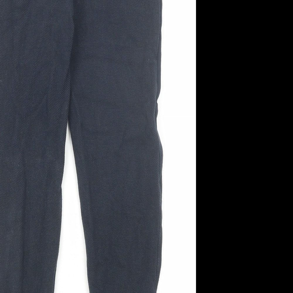 H&M Boys Blue Cotton Jogger Trousers Size 5-6 Years Regular Drawstring