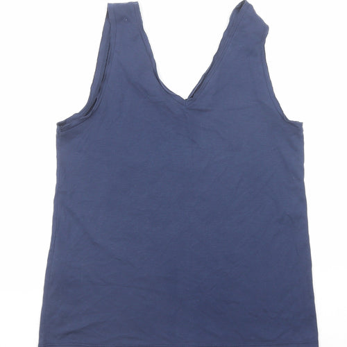 Disney Womens Black Viscose Basic Tank Size S V-Neck - Find Nemo Dory Just Keep Swimming