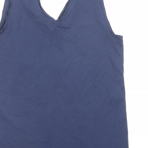Disney Womens Black Viscose Basic Tank Size S V-Neck - Find Nemo Dory Just Keep Swimming