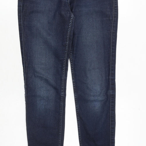Lee Womens Blue Polyester Skinny Jeans Size 30 in Regular Zip