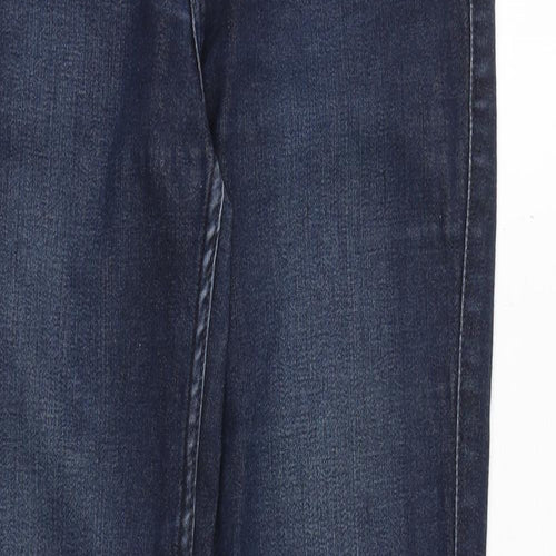 Lee Womens Blue Polyester Skinny Jeans Size 30 in Regular Zip
