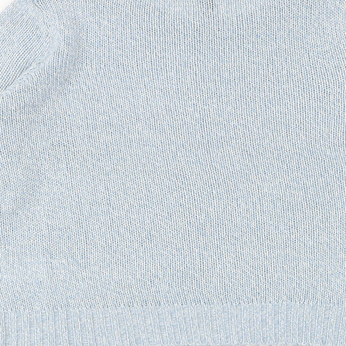 H&M Womens Blue Round Neck Acrylic Pullover Jumper Size S