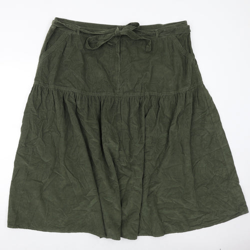 Per Una Womens Green Cotton Swing Set Size 24 Tie