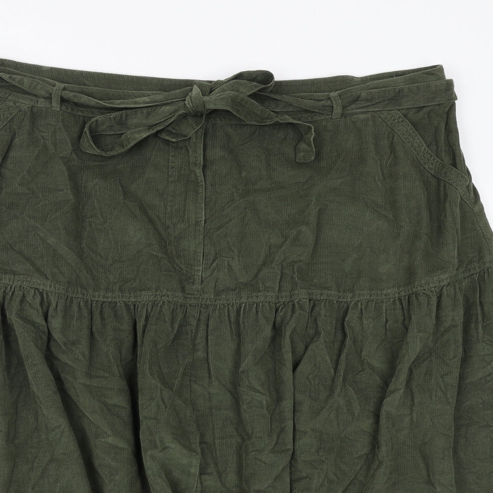Per Una Womens Green Cotton Swing Set Size 24 Tie