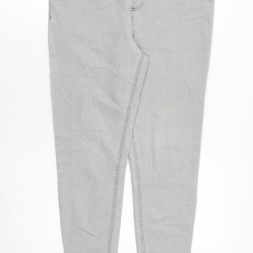 Marks and Spencer Womens Grey Cotton Jegging Jeans Size 14 Regular