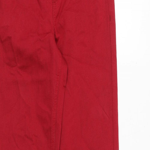 Marks and Spencer Womens Red Cotton Jegging Jeans Size 6 Regular