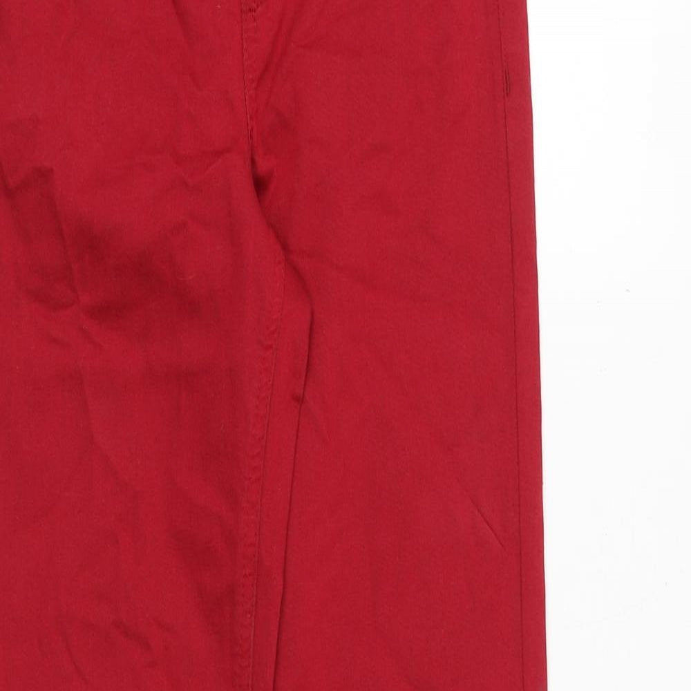 Marks and Spencer Womens Red Cotton Jegging Jeans Size 6 Regular