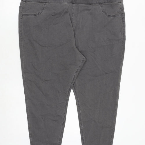 Marks and Spencer Womens Grey Cotton Jegging Jeans Size 24 Regular
