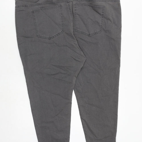 Marks and Spencer Womens Grey Cotton Jegging Jeans Size 24 Regular