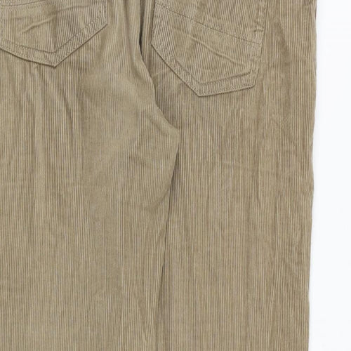 New Look Mens Beige Cotton Trousers Size 34 in Regular Zip