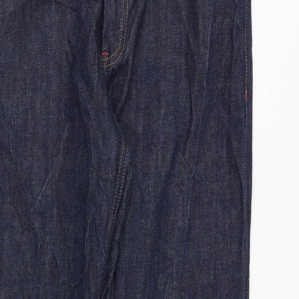 Howies Mens Blue Cotton Straight Jeans Size 36 in Regular Zip