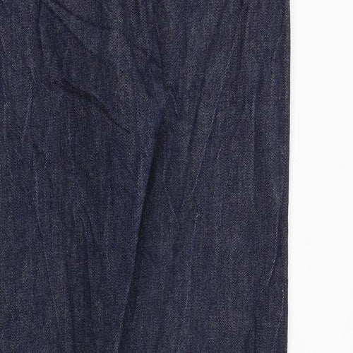 Howies Mens Blue Cotton Straight Jeans Size 36 in Regular Zip