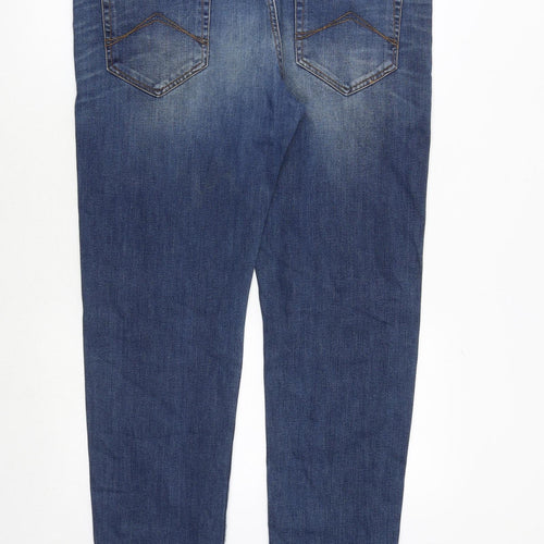 Carrera Mens Blue Cotton Straight Jeans Size 36 in Regular Zip