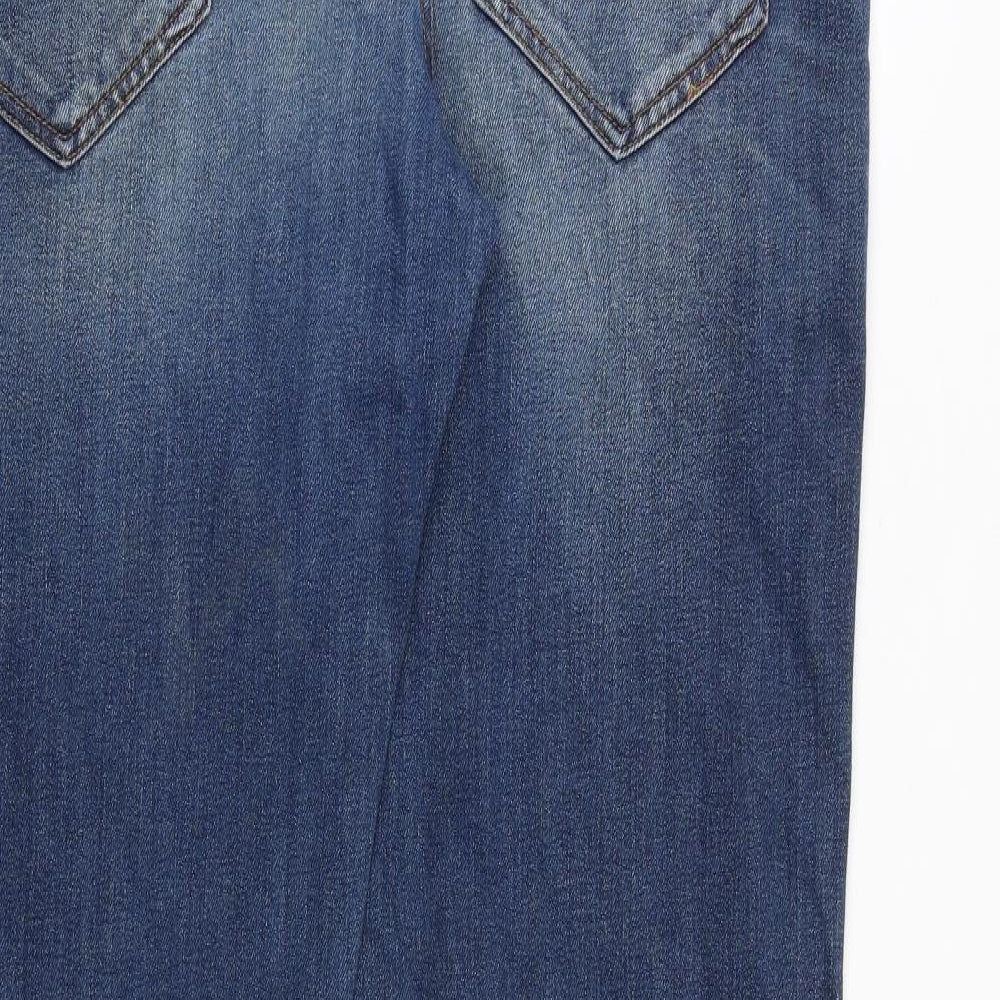 Carrera Mens Blue Cotton Straight Jeans Size 36 in Regular Zip