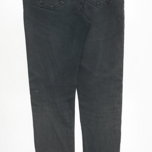Denim 24/7 Womens Grey Polyester Skinny Jeans Size 32 in Regular Zip