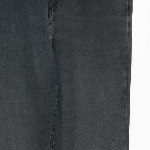 Denim 24/7 Womens Grey Polyester Skinny Jeans Size 32 in Regular Zip