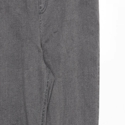 Marks and Spencer Womens Grey Cotton Jegging Jeans Size 14 Regular