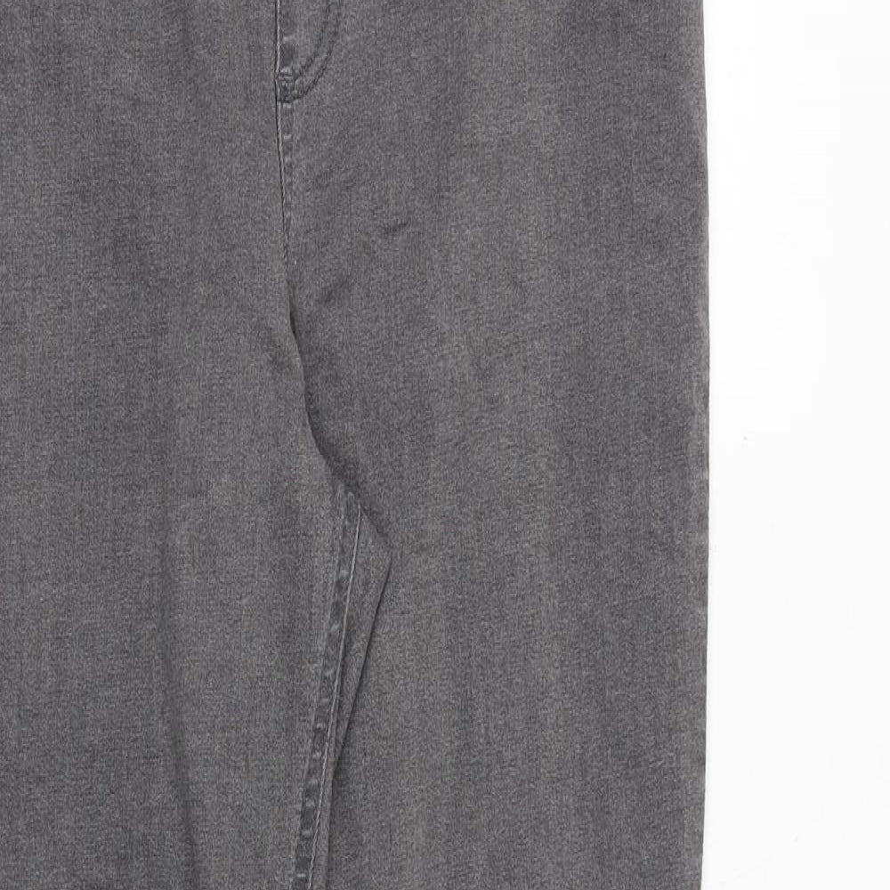 Marks and Spencer Womens Grey Cotton Jegging Jeans Size 14 Regular