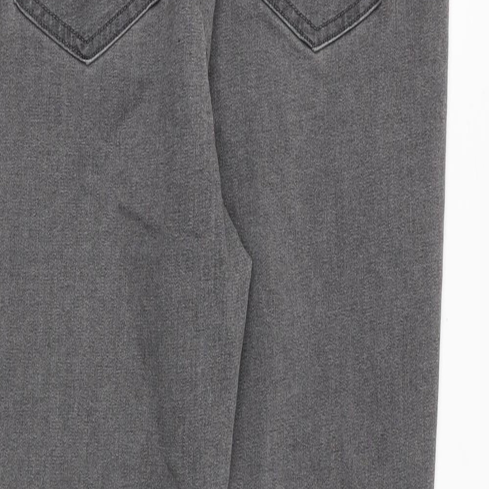 Marks and Spencer Womens Grey Cotton Jegging Jeans Size 14 Regular