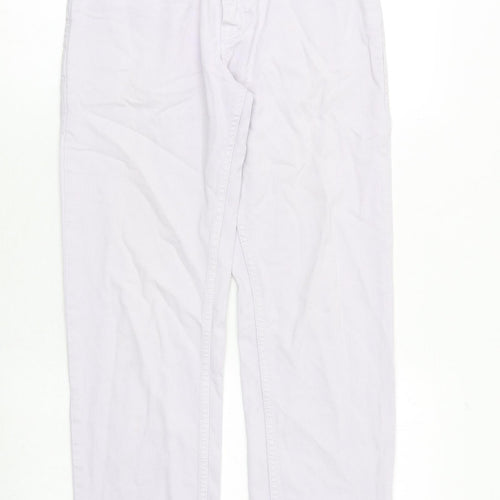 ASOS Womens Purple Cotton Straight Jeans Size 28 in Regular Zip