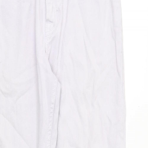 ASOS Womens Purple Cotton Straight Jeans Size 28 in Regular Zip