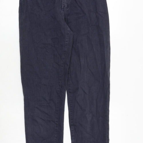 NEXT Womens Blue Cotton Straight Jeans Size 12 Regular Zip