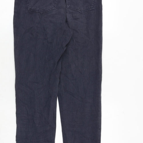 NEXT Womens Blue Cotton Straight Jeans Size 12 Regular Zip