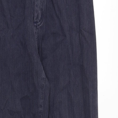 NEXT Womens Blue Cotton Straight Jeans Size 12 Regular Zip