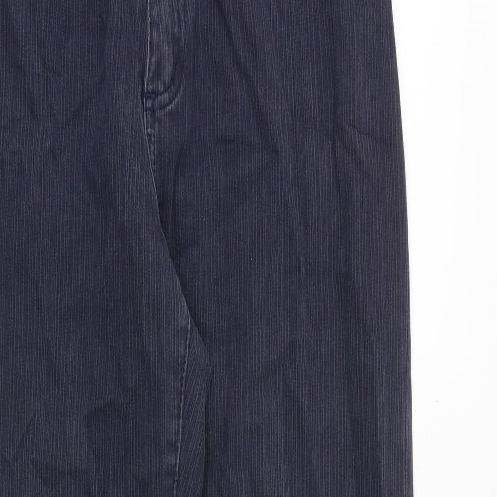 NEXT Womens Blue Cotton Straight Jeans Size 12 Regular Zip