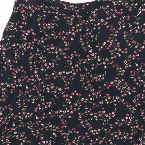 & Other Stories Womens Multicoloured Floral Viscose Swing Skirt Size 8 Zip