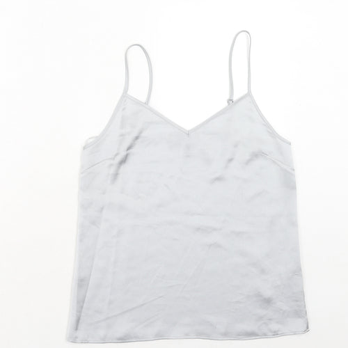 Marks and Spencer Womens Grey Polyester Camisole Tank Size 8 V-Neck