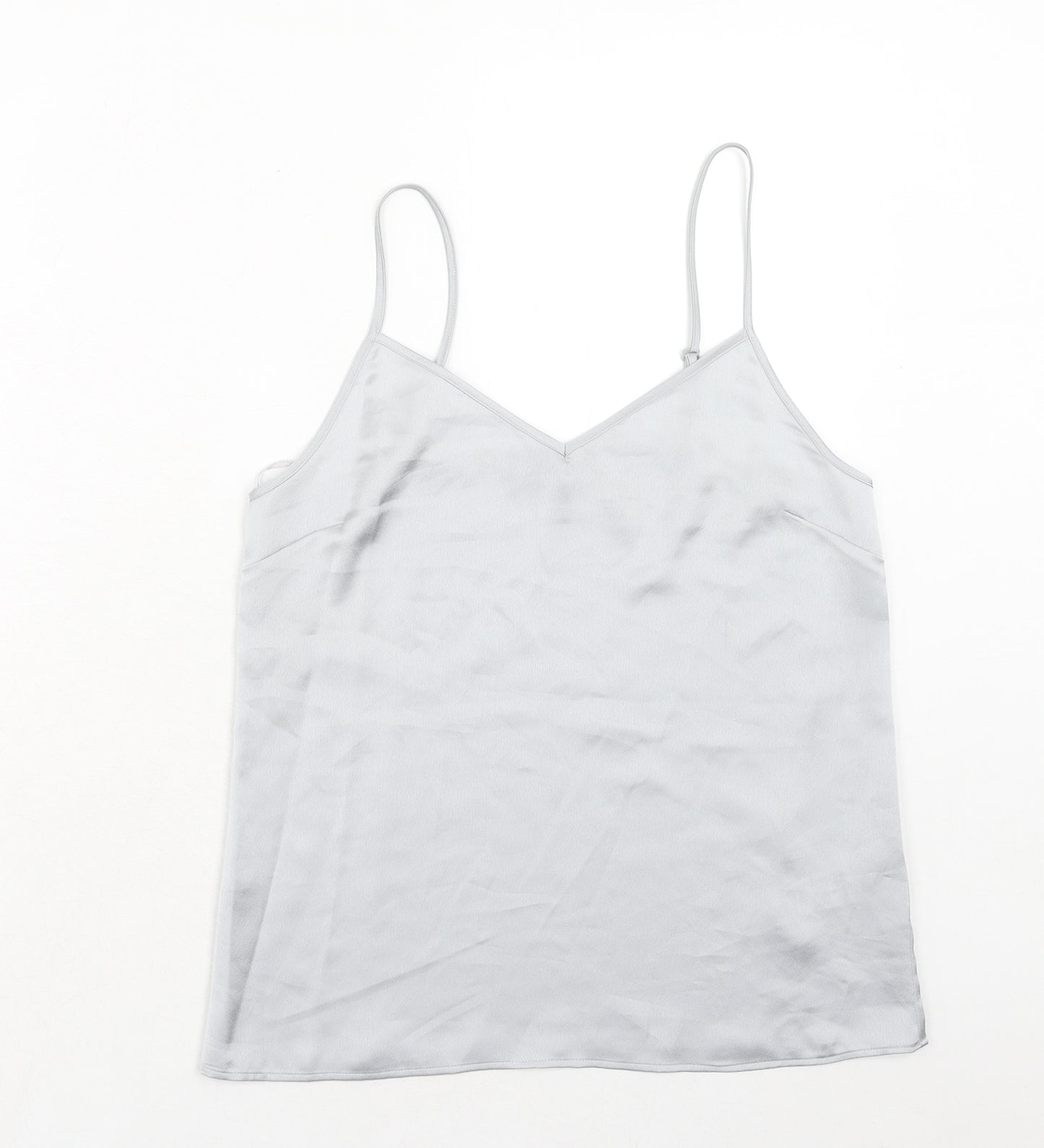 Marks and Spencer Womens Grey Polyester Camisole Tank Size 8 V-Neck