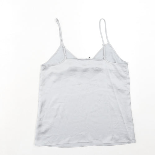 Marks and Spencer Womens Grey Polyester Camisole Tank Size 8 V-Neck